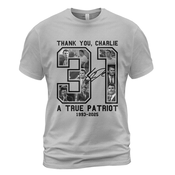 Thank You Charlie A True Patriot T Shirt - G