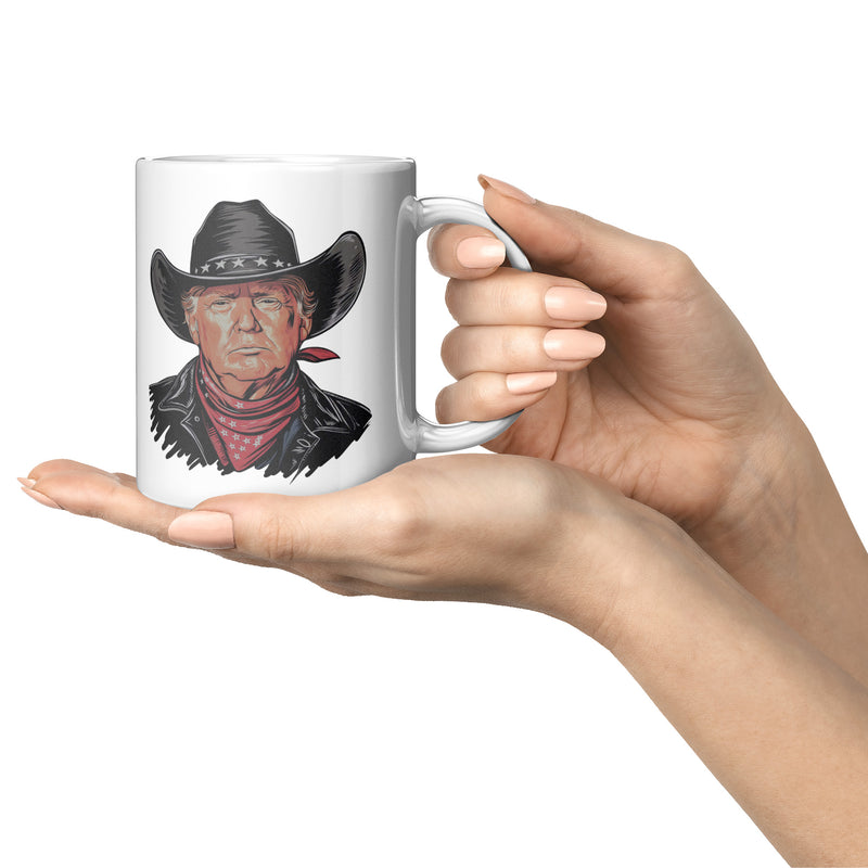 Trump 2024 President Cowboy Mug