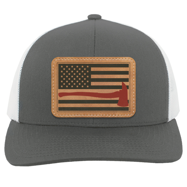Firemen Flag with Axe Trucker Hat