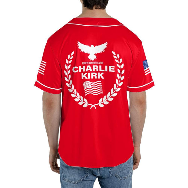 Freedom Charlie Kirk Forever In Our Hearts Baseball Jersey