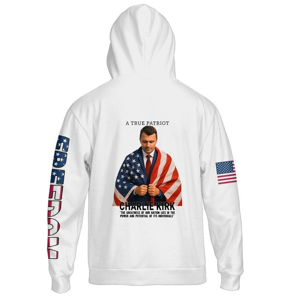 Thank You Charlie Kirk Memorial A True Patriot Hoodie