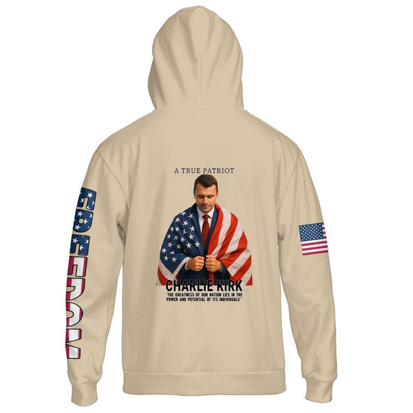 Thank You Charlie Kirk Memorial A True Patriot Hoodie