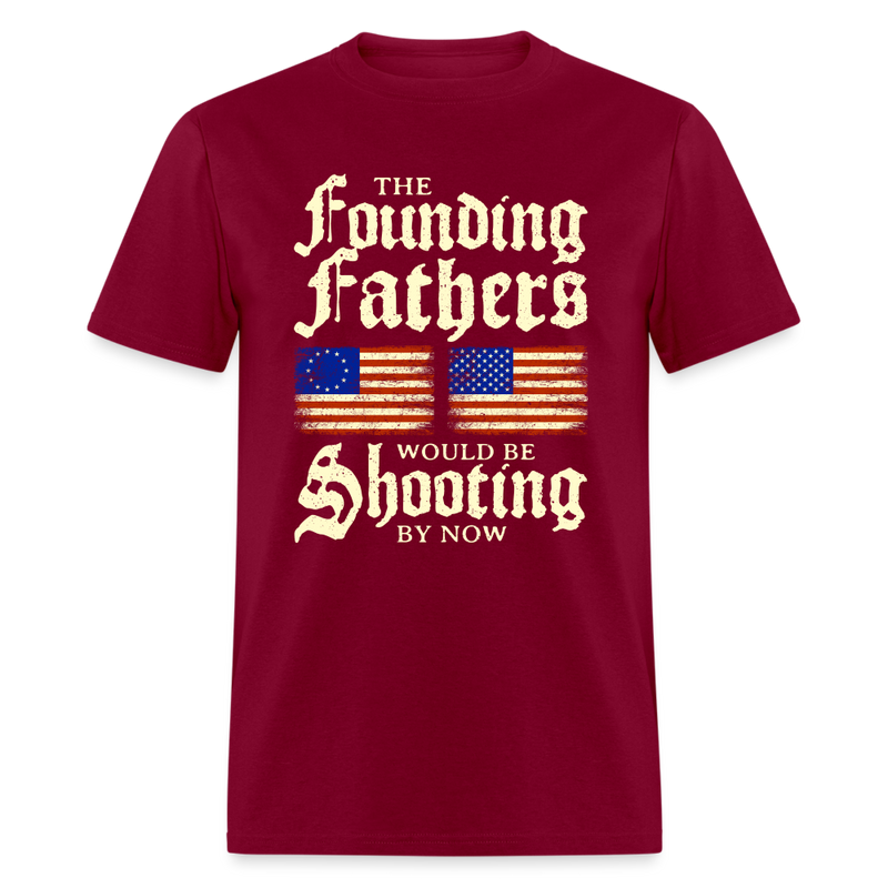 The Founding Fathers T-Shirt - burgundy