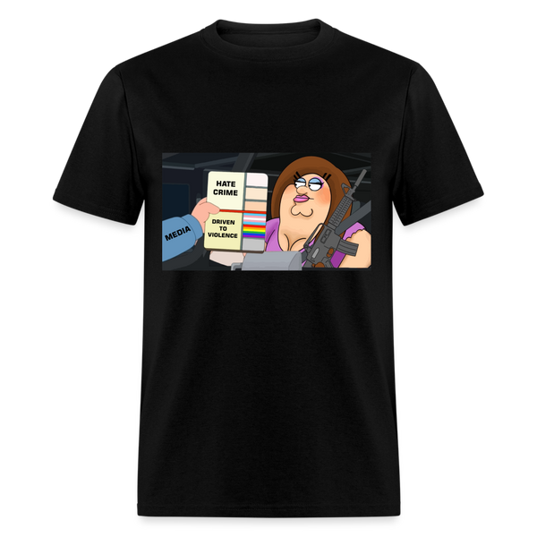 Hate Crime Driven to Violence T-Shirt - black