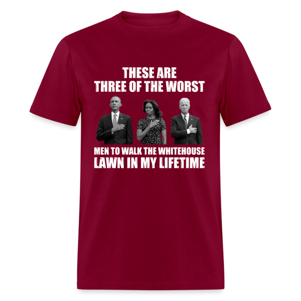 Worst Men To Walk The Whitehouse T-Shirt - burgundy