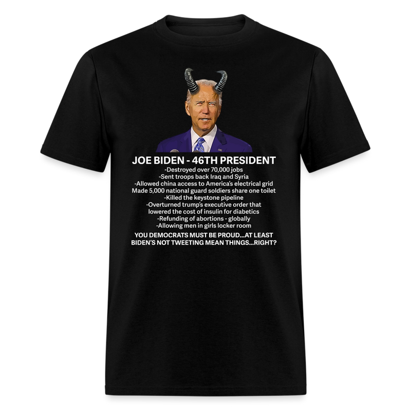 Joe Biden - 46th President T-Shirt - black