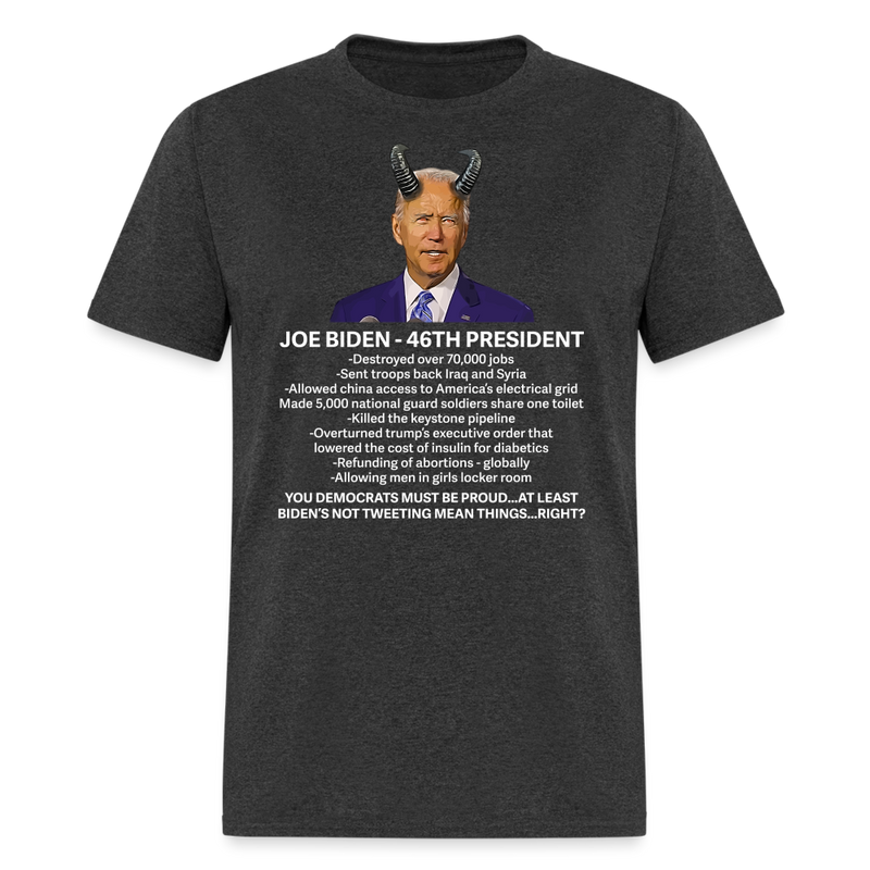 Joe Biden - 46th President T-Shirt - heather black