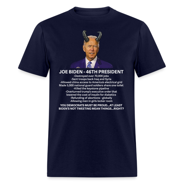 Joe Biden - 46th President T-Shirt - navy