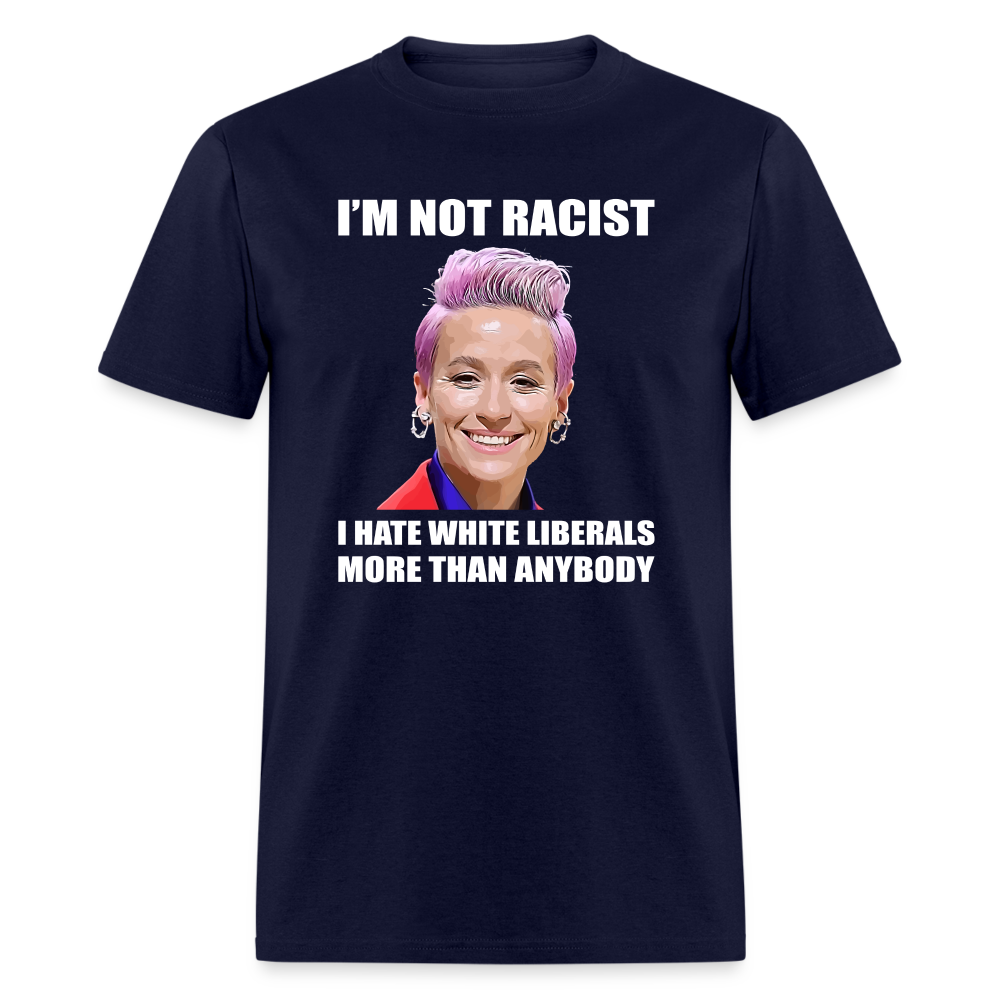 I Hate White Liberals T-Shirt - navy