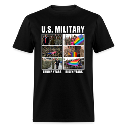 Trump Years vs Biden Years T-Shirt - black