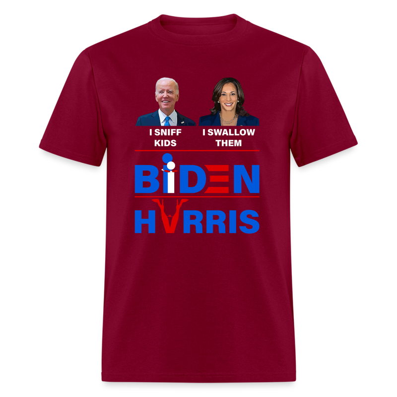 Biden Harris T-Shirt - burgundy