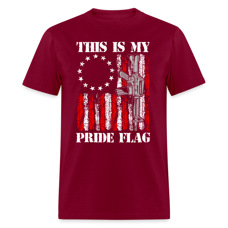 This Is My Pride Flag T-Shirt - burgundy