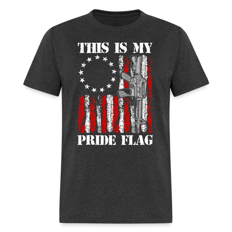 This Is My Pride Flag T-Shirt - heather black