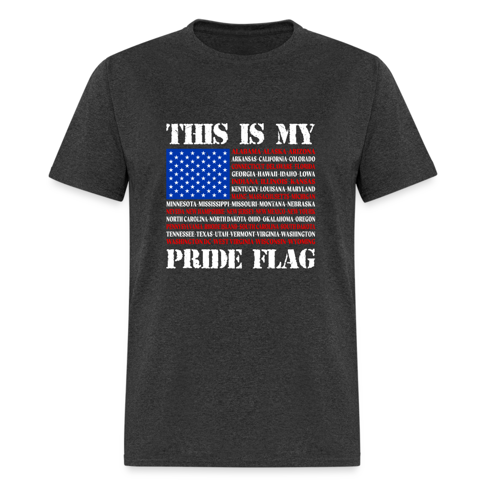 This Is My Pride Flag T-Shirt - heather black
