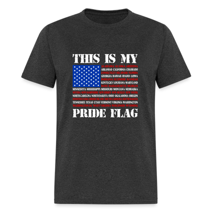 This Is My Pride Flag T-Shirt - heather black