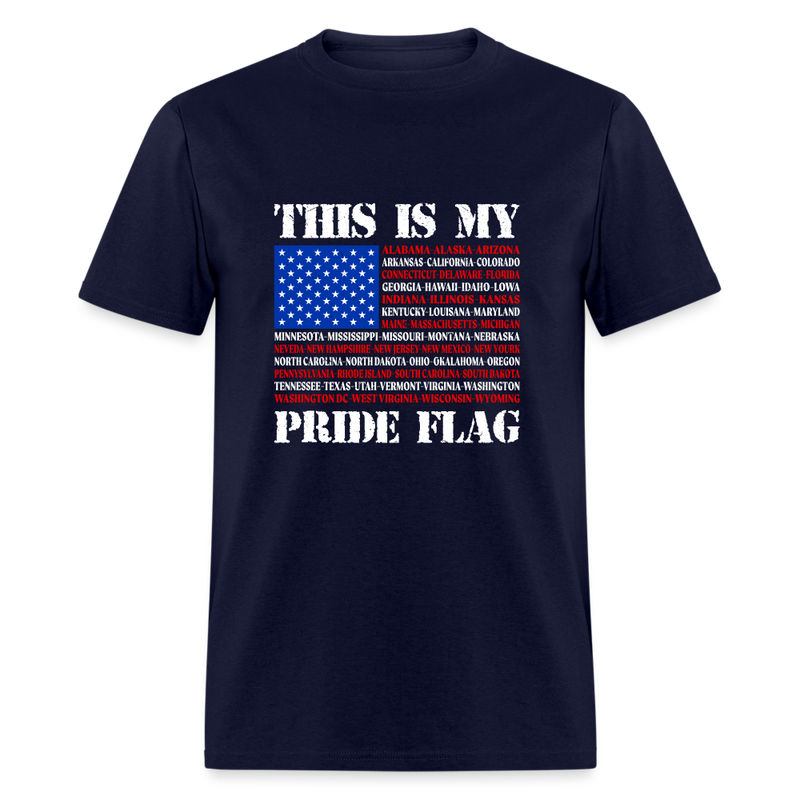 This Is My Pride Flag T-Shirt - navy