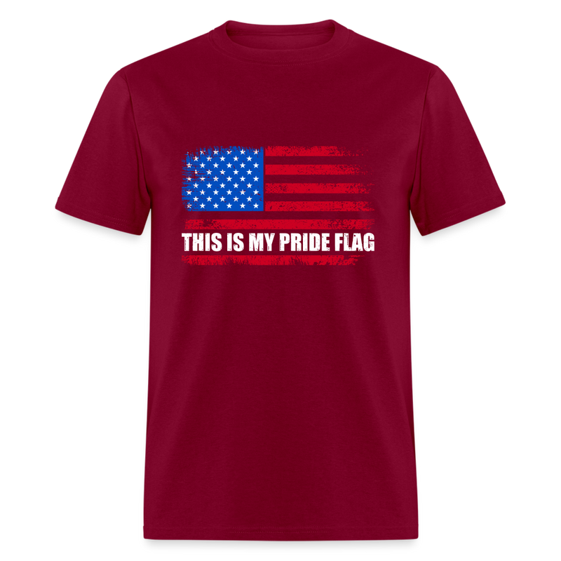 This Is My Pride Flag T-Shirt - burgundy