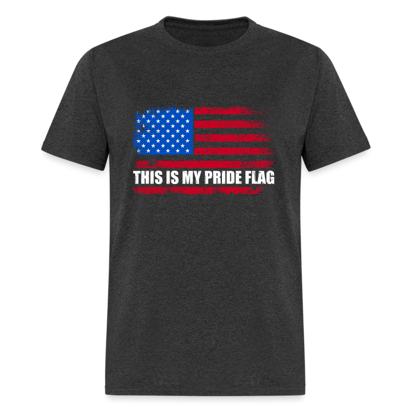 This Is My Pride Flag T-Shirt - heather black