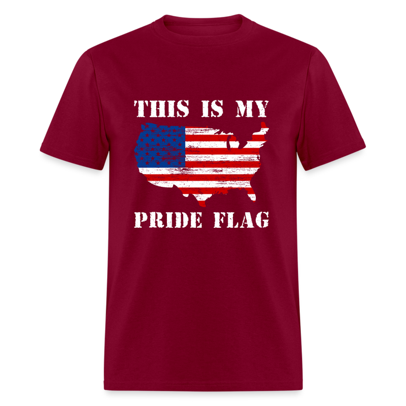 This Is My Pride Flag T-Shirt Style 6 - burgundy