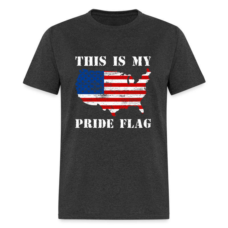 This Is My Pride Flag T-Shirt Style 6 - heather black