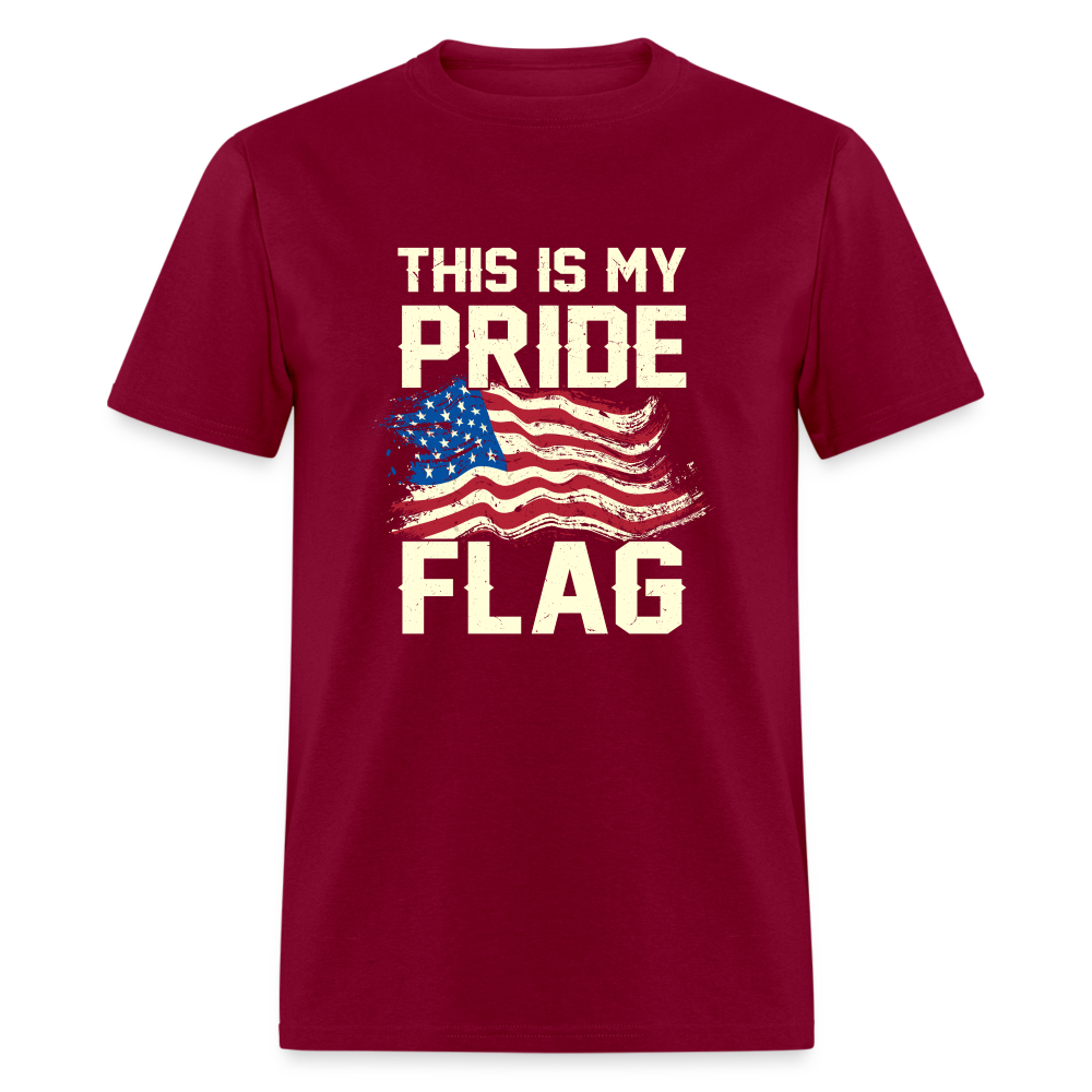 This Is My Pride Flag T-Shirt Style 4 - burgundy