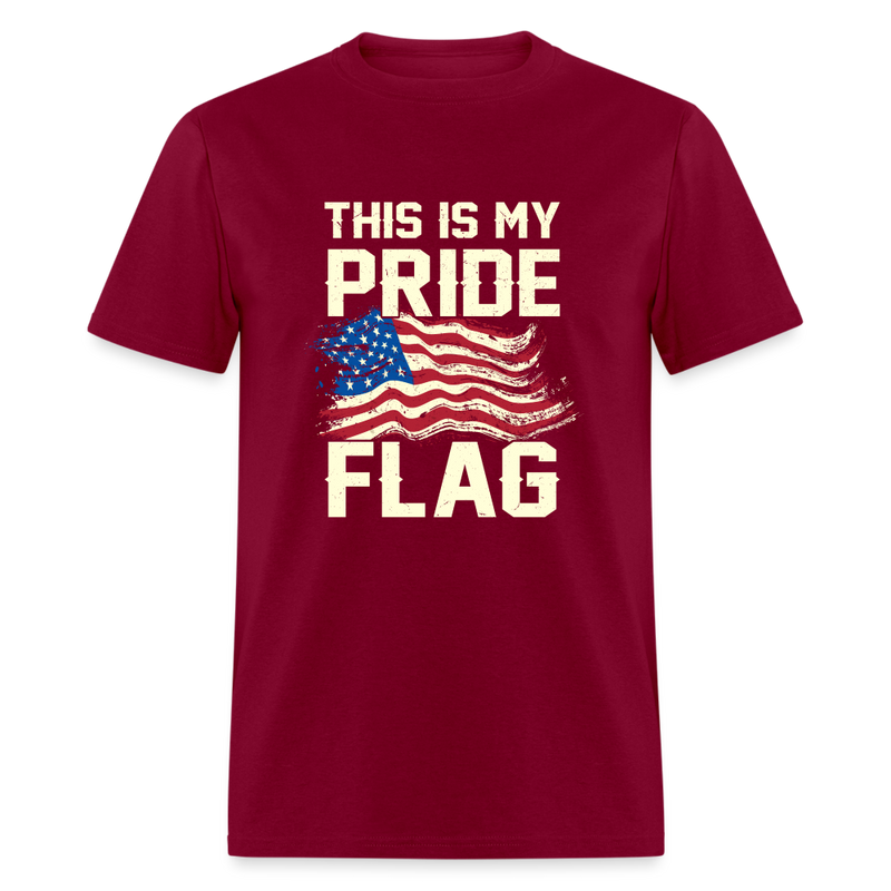This Is My Pride Flag T-Shirt Style 4 - burgundy