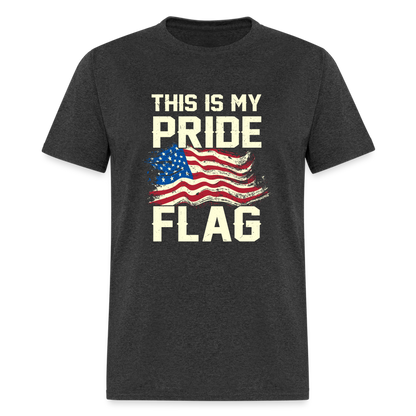 This Is My Pride Flag T-Shirt Style 4 - heather black