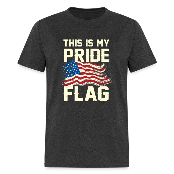This Is My Pride Flag T-Shirt Style 4 - heather black
