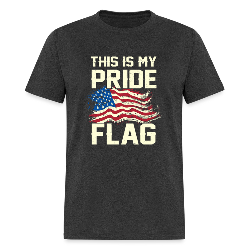 This Is My Pride Flag T-Shirt Style 4 - heather black