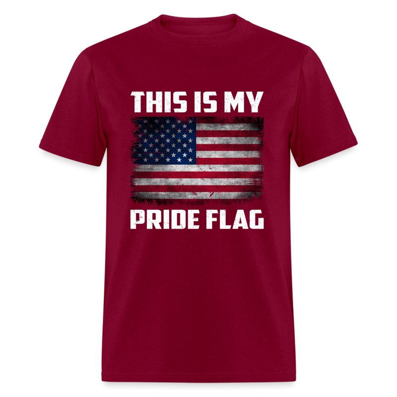 This Is My Pride Flag T-Shirt Style 7 - burgundy
