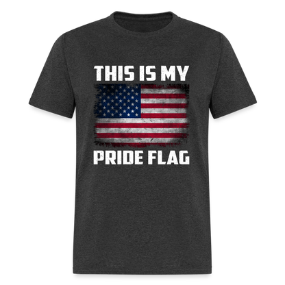 This Is My Pride Flag T-Shirt Style 7 - heather black
