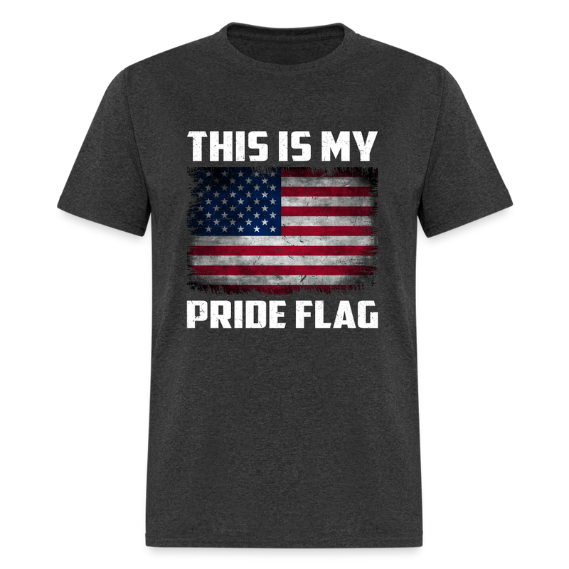 This Is My Pride Flag T-Shirt Style 7 - heather black