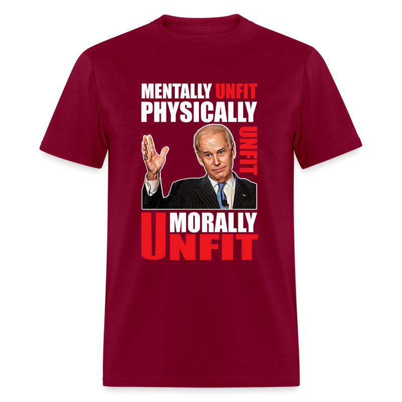 Morally Unfit T-shirt - burgundy