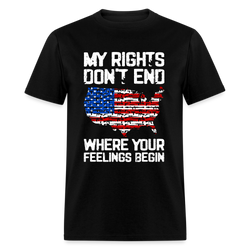 My Rights Don't End T-Shirt - black