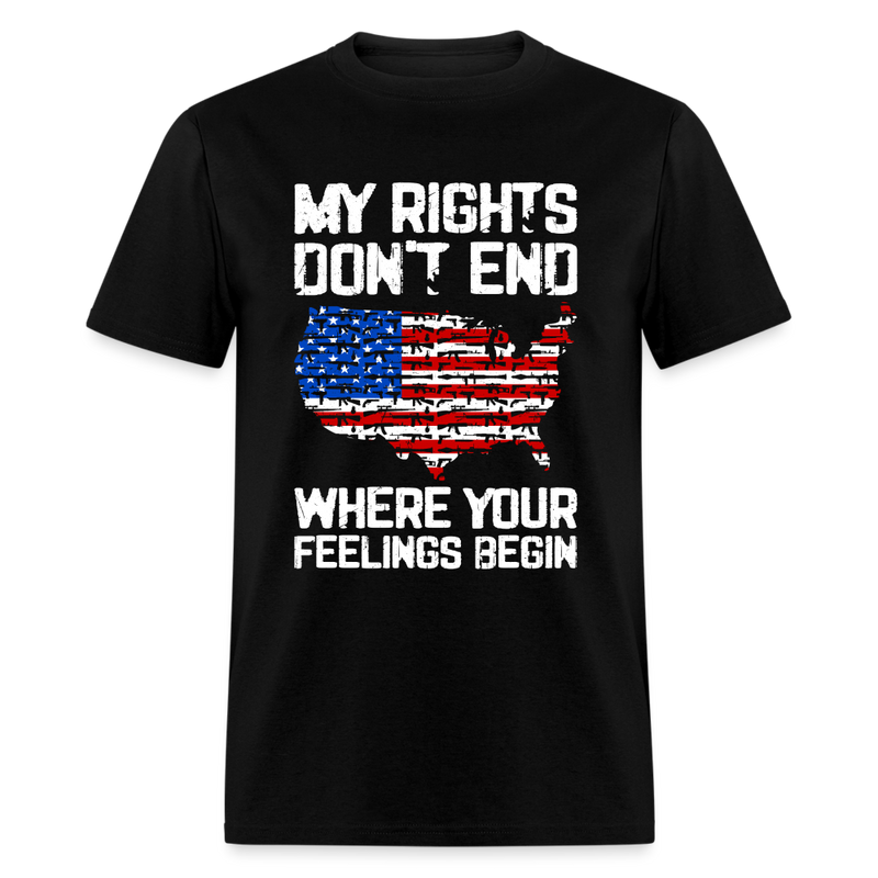 My Rights Don't End T-Shirt - black