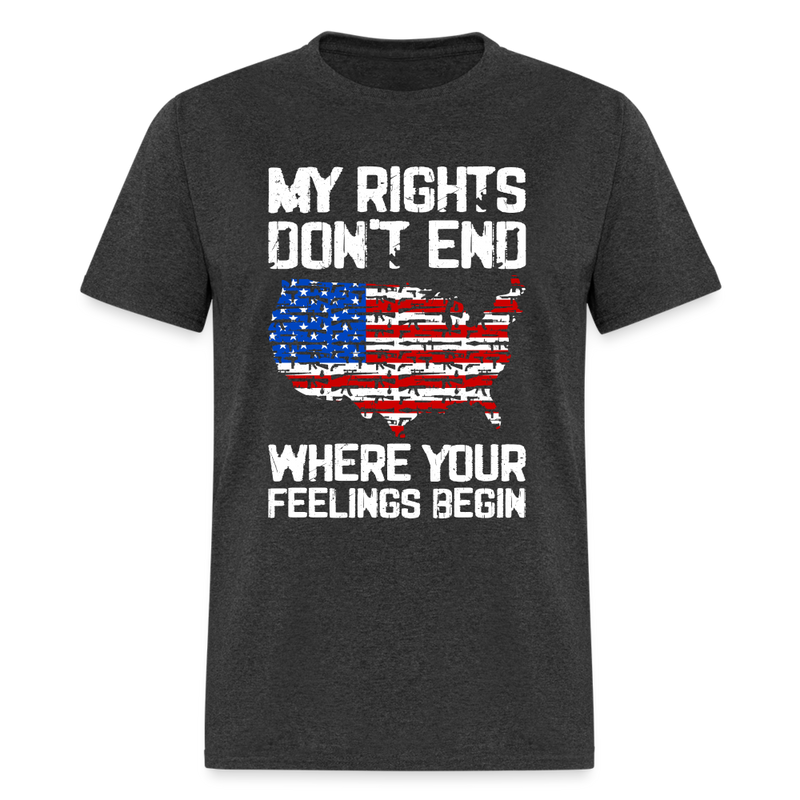 My Rights Don't End T-Shirt - heather black