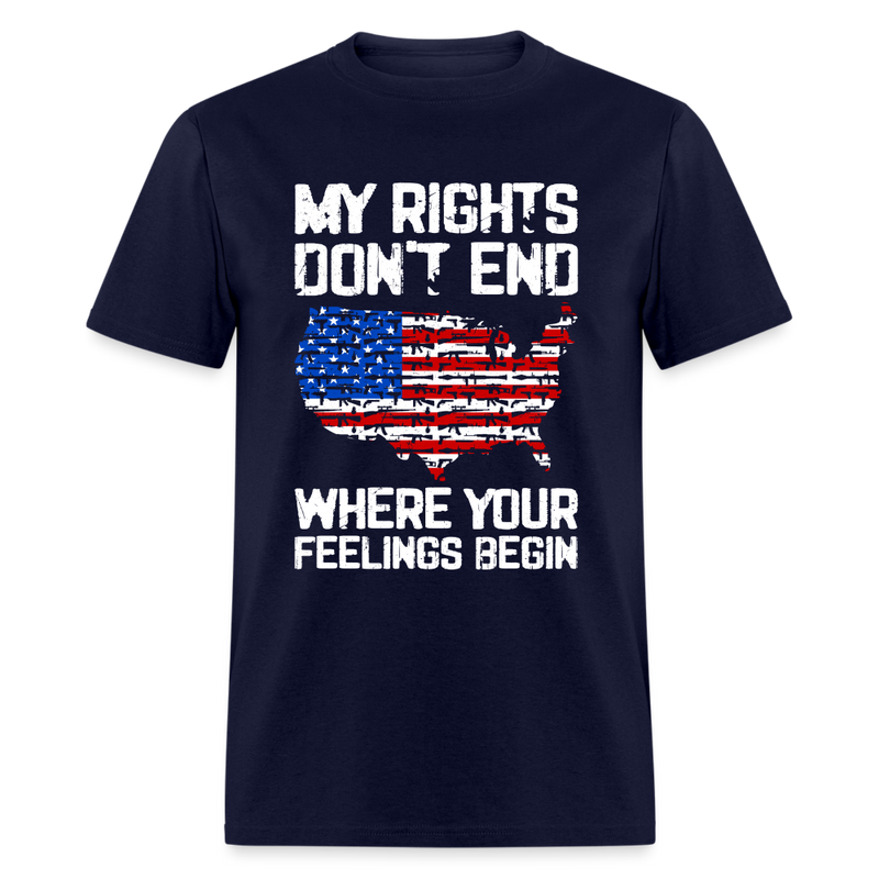 My Rights Don't End T-Shirt - navy
