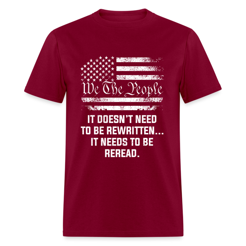 We The People - burgundy