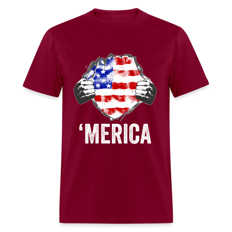 'Merica T-Shirt - burgundy