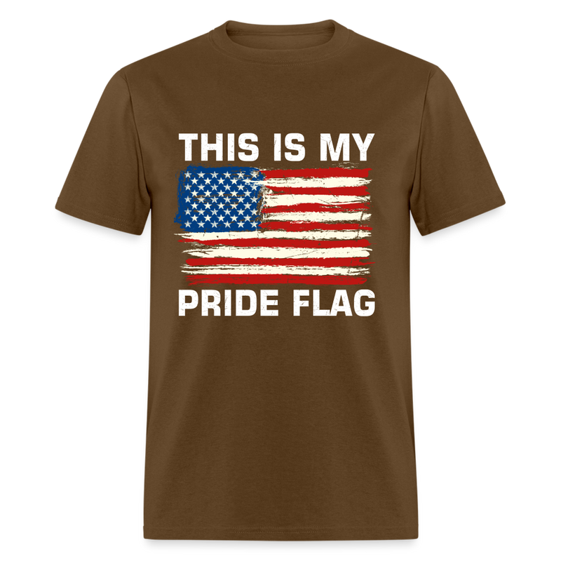 This Is My Pride Flag T Shirt - More Colors - brown