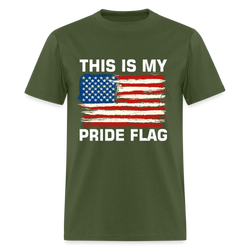 This Is My Pride Flag T Shirt - More Colors - military green