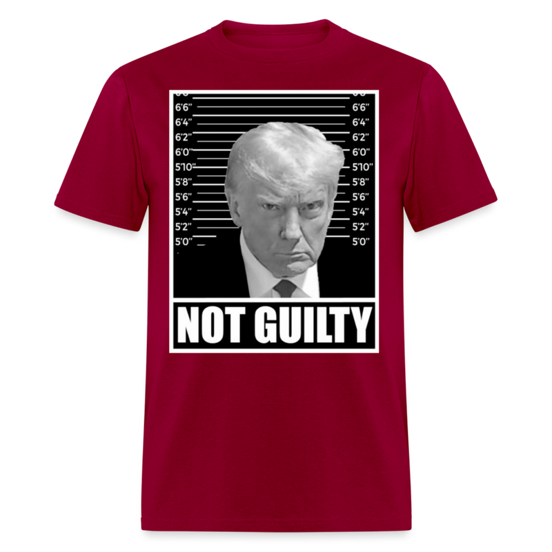 Not Guilty T Shirt - dark red