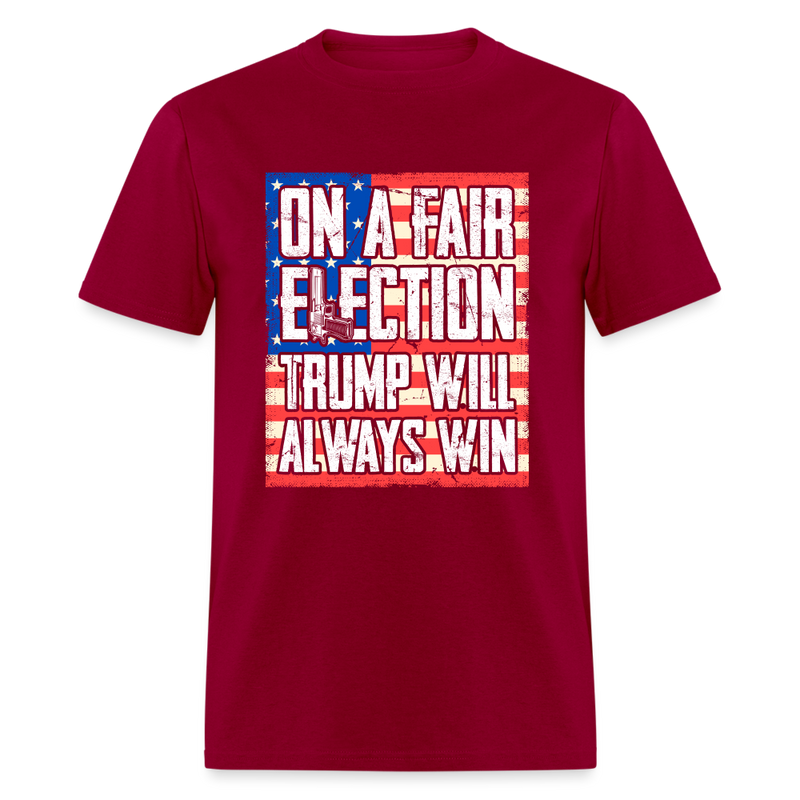 On A Fair Election T-Shirt - dark red