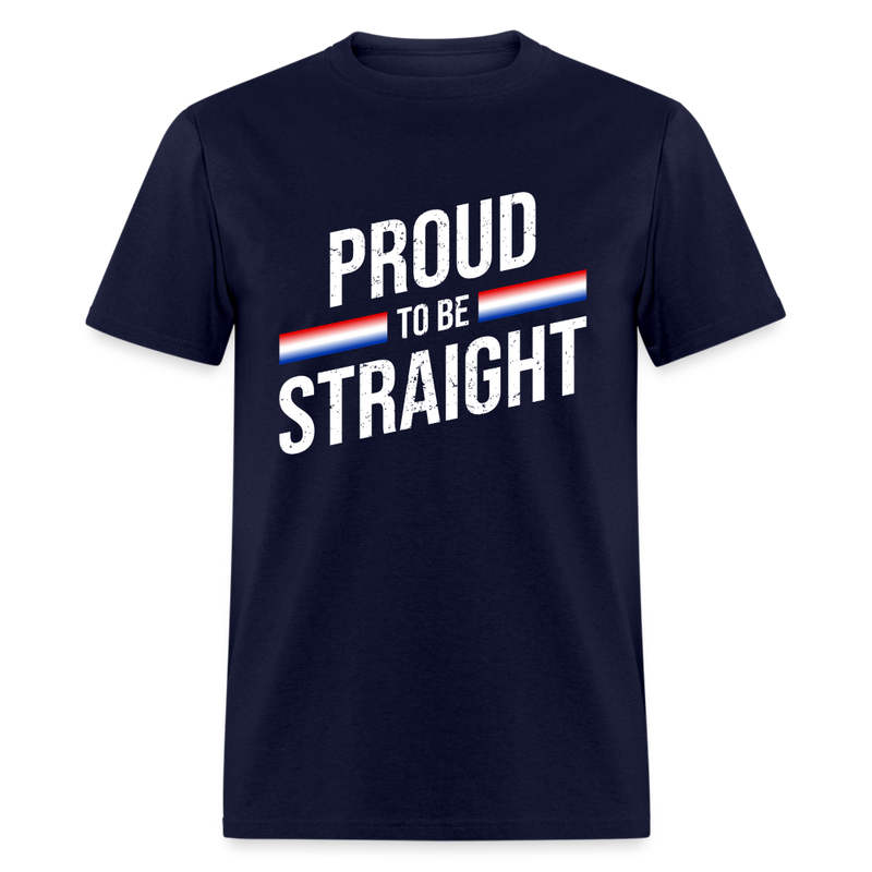 Proud To Be Straight T-Shirt - navy
