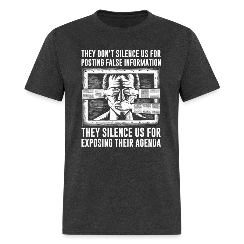 They Don't Silence Us T-Shirt - heather black