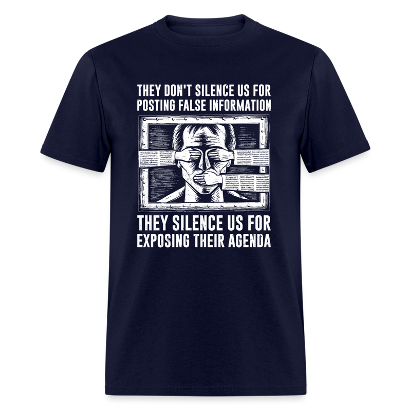 They Don't Silence Us T-Shirt - navy