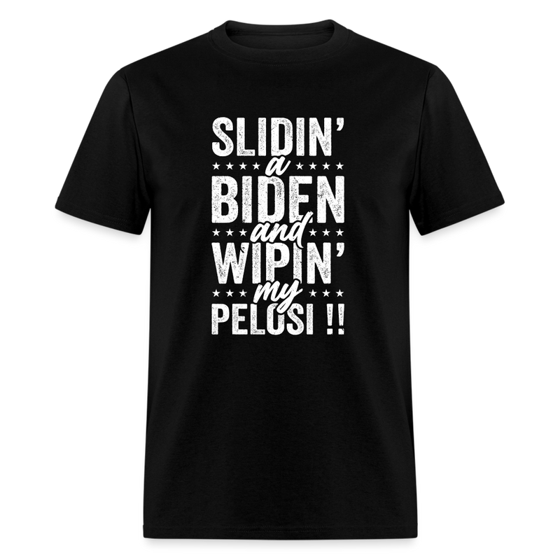 Sliden' A Biden T-Shirt - black