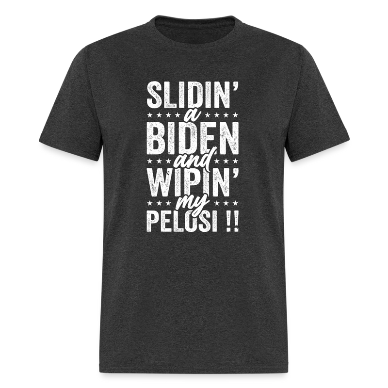 Sliden' A Biden T-Shirt - heather black