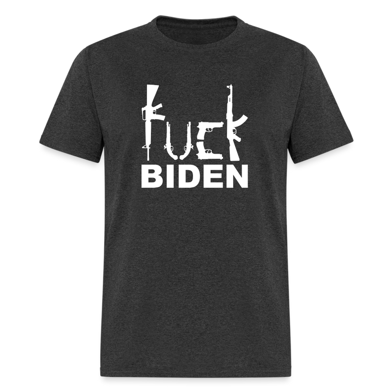 Fuck Biden T-Shirt - heather black