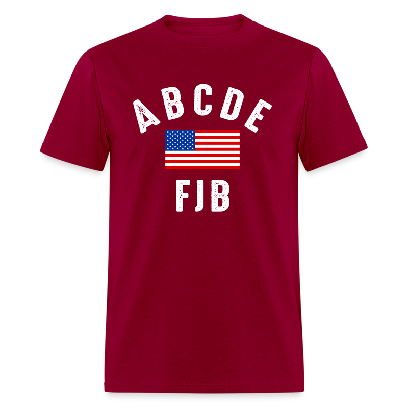 ABCDE FJB T-Shirt - dark red